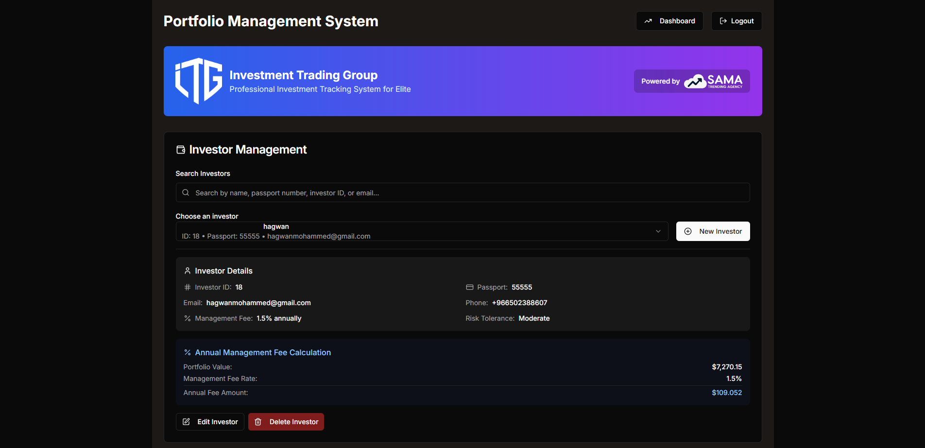 ITG Portfolio Manager